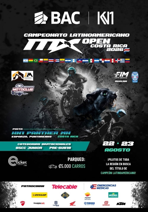 PARQUEO - CAMPEONATO LATINOAMERICANO MX OPEN CR 2026